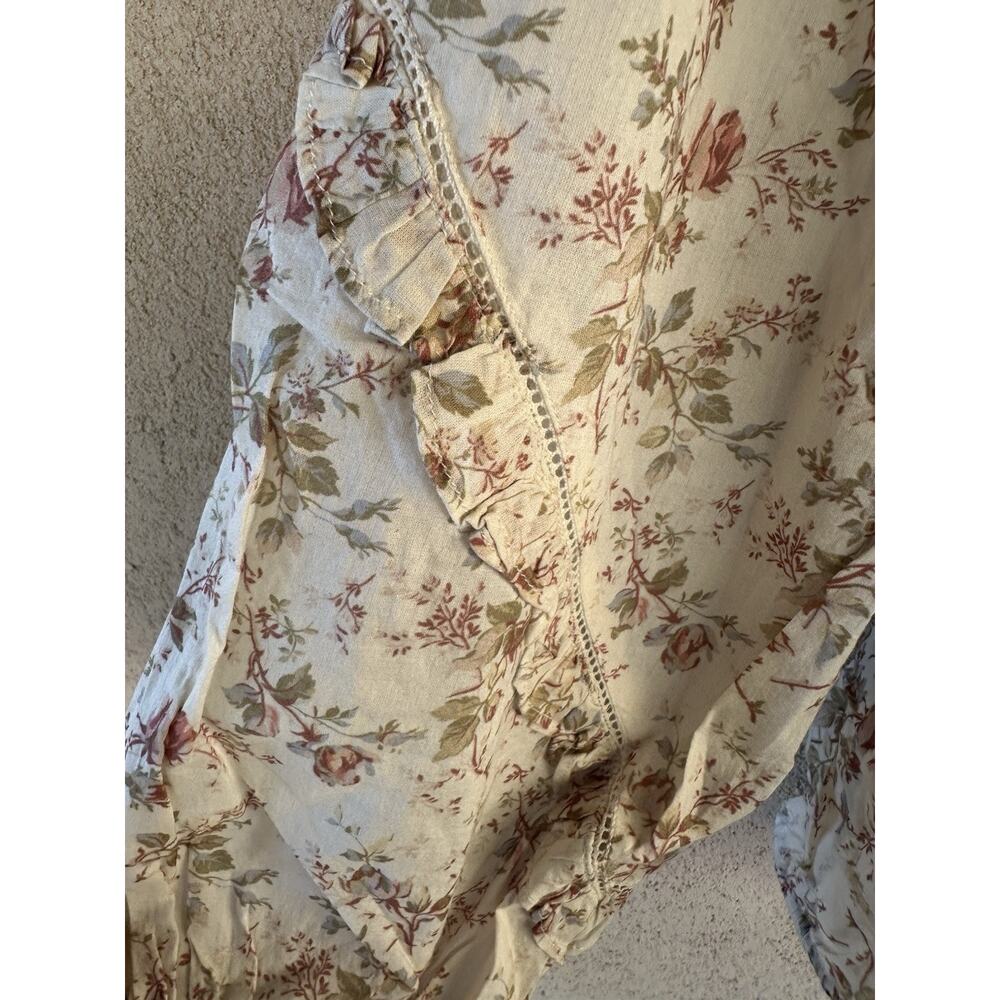 AE77 American Eagle Floral Boho Blouse Size M NWT Retail $148 - Picture 4 of 7